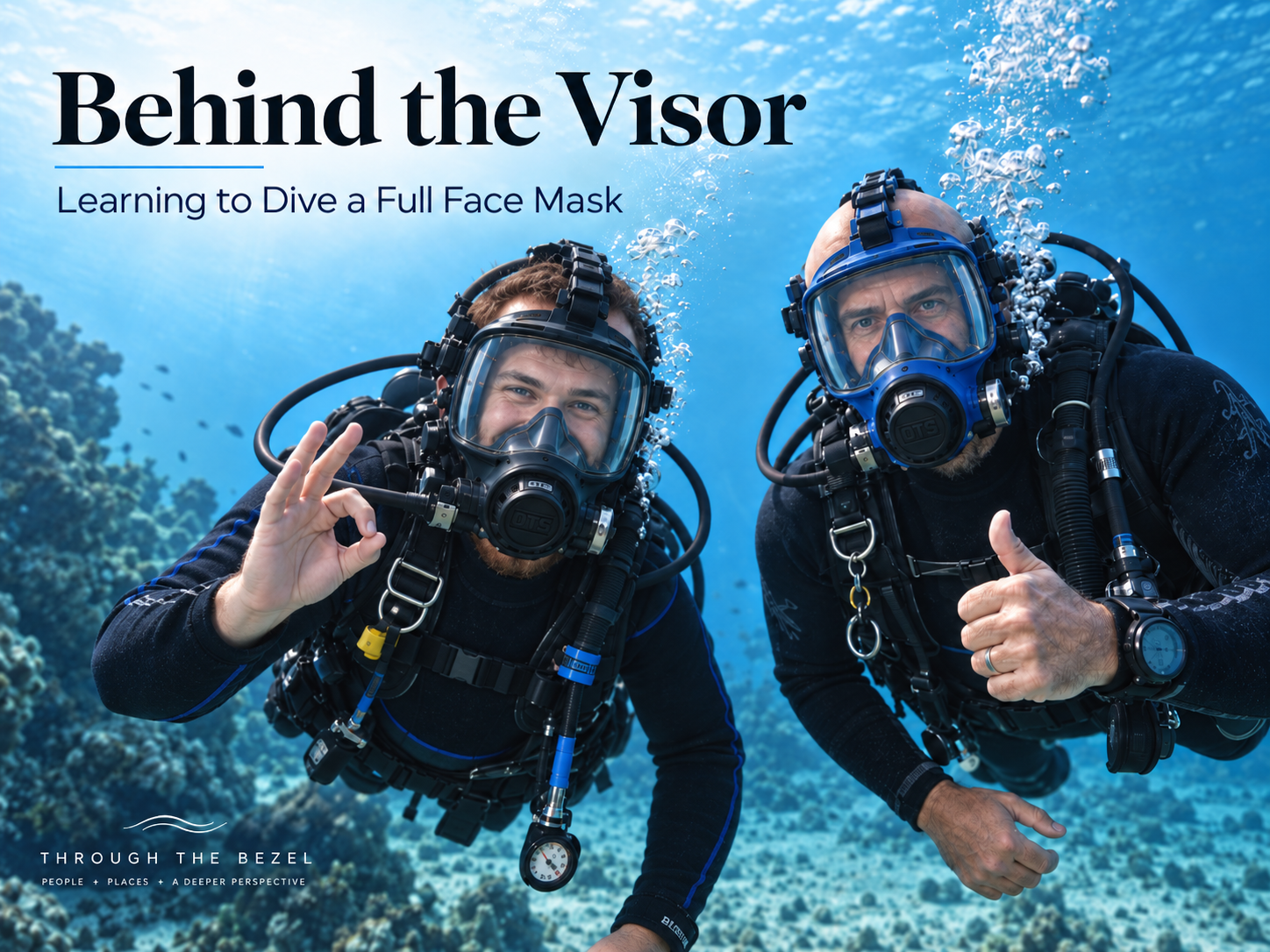 Behind the Visor: Learning to Dive a Full Face Mask